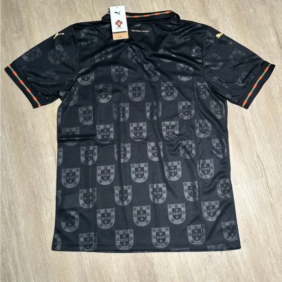 New Puma 26 Portugal Black Special Edition Jersey - Mens Small - Picture 2 of 8